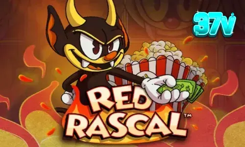 Interface do jogo de slot Red Rascal com tema de parque de diversões